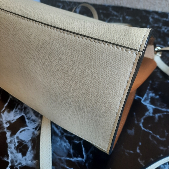 Vera Pelle Genuine Leather Color Block Shoulder Bag/Handbag - Picture 8 of 15